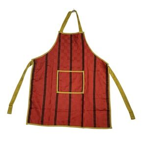 Southern Living Home Little Helpers Childs Apron‎ Orange/Red/Rust Green Trim NEW